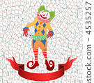 clown juggling colorful playing card 4535257