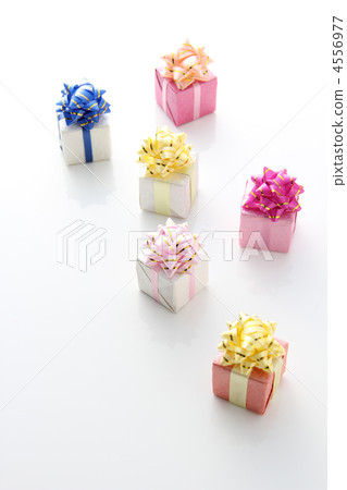 A gift with a colorful ribbon 4556977