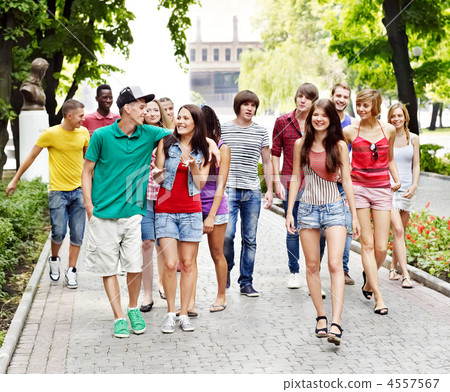 Group of people outdoors. 4557567