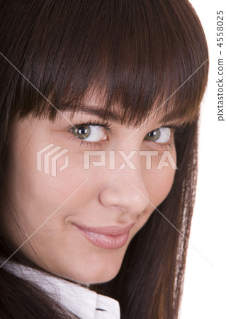 Portrait of young beautiful woman. Portrait of young beautiful woman. 4558025