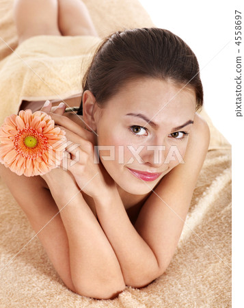 Young woman having massage. Young woman having massage. 4558697