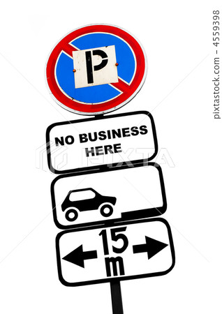 road signs. isolated on white 4559398