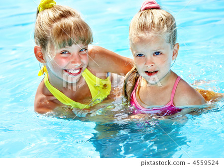 Children in swimming pool. 4559524