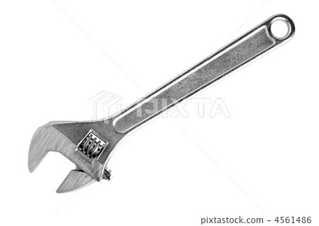 Adjustable wrench isolated on white background 4561486
