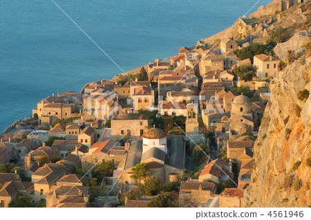 Medieval walled town of Monemvasia, Greece Medieval walled town of Monemvasia, Greece 4561946