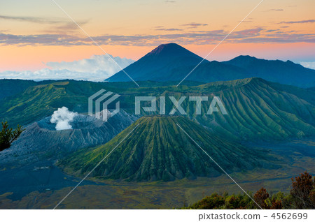 Bromo volcano at sunrise, Java, Indonesia Bromo volcano at sunrise, Java, Indonesia 4562699