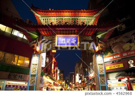 神戶南京鎮唐人街西安門 神戶南京鎮唐人街西安門 4562968