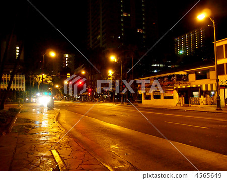 夜景 汽車 交通工具 4565649