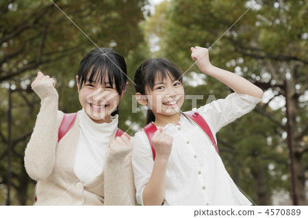 小學學生 小學生 女孩 4570889