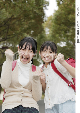 小學生 小學學生 女孩 4570892