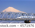 Fuji and the bullet train 4571976