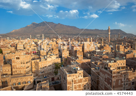 Panorama of Sanaa, Yemen 4574443