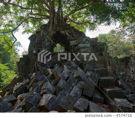 Ruins of Beng Mealea, Angkor, Cambodia 4574716