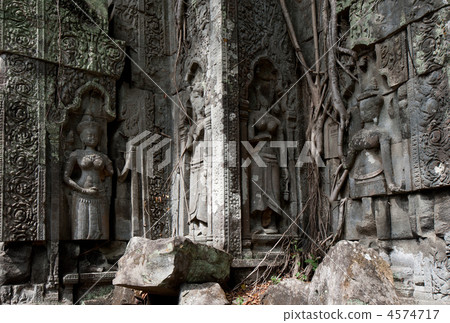 Ruins of Beng Mealea, Angkor, Cambodia 4574717