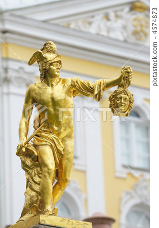 Statue of Perseus with the head of the gorgon Medusa, Petergof, 4574873
