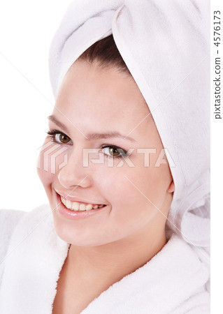 Beautiful young woman in spa. Beautiful young woman in spa. 4576173