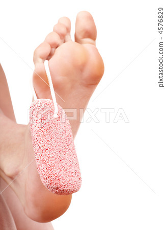 Pumice stone on feet. 4576829