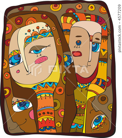 Abstract Faces People 4577209