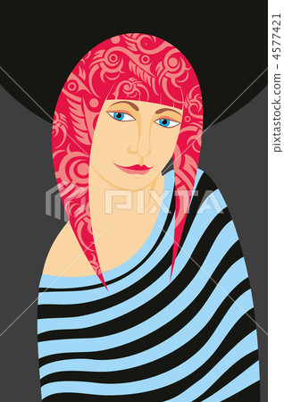 Girl Pink Hair 4577421