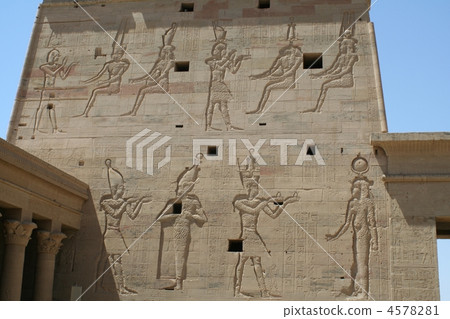 Temple of Isis sculpture in Egypt 4578281