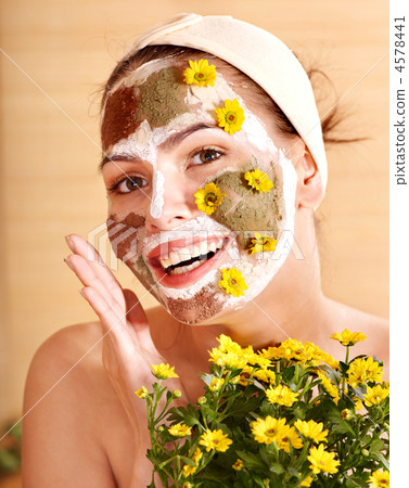 Natural homemade clay  facial masks . 4578441