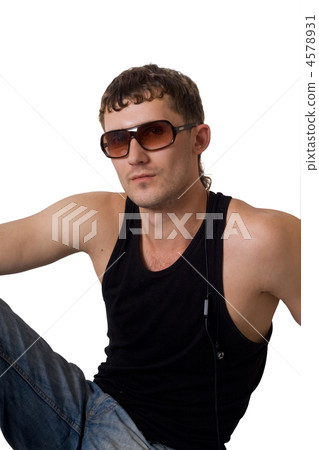 Young man in sunglasses. Isolated on white background 2 Young man in sunglasses. Isolated on white background 2 4578931