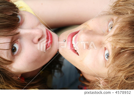 Portrait of smiling young beauty couple 1 Portrait of smiling young beauty couple 1 4578932