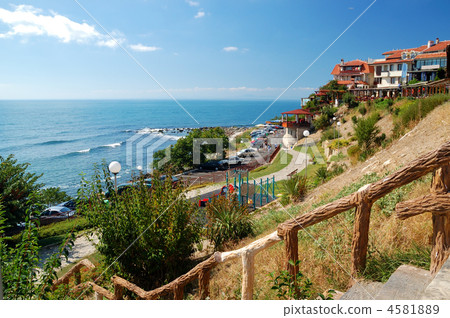 Black Sea Coast in ancient city of Nessebar, Bulgaria 4581889