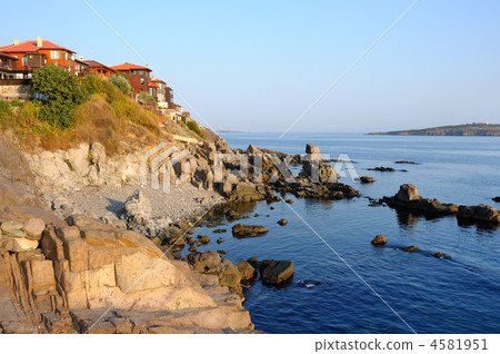 Morning on Black Sea coast in old town of Sozopol, Bulgaria 4581951