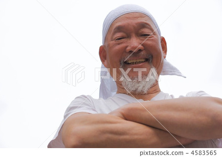 拉麵店 充滿微笑 祖父 4583565
