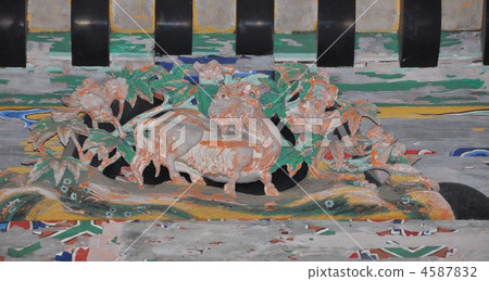 Shihiko Shrine Tachikawa Stream Chinese zodiac sculpture 4587832