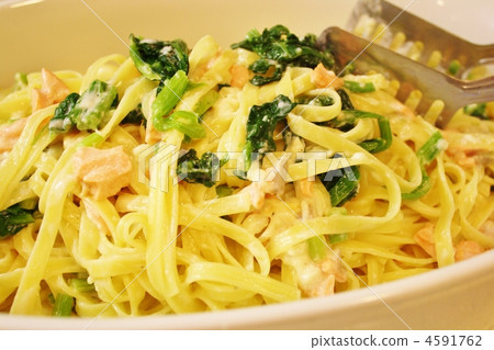 奶油麵食 細意大利面 義大利麵 4591762