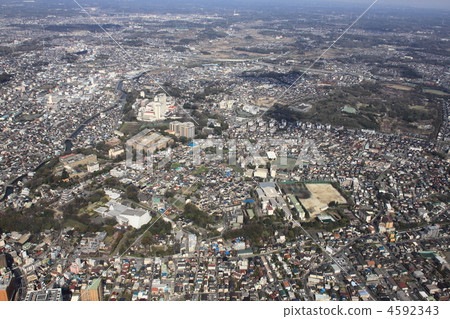 從Honchiba站以上500米的空中拍攝 4592343