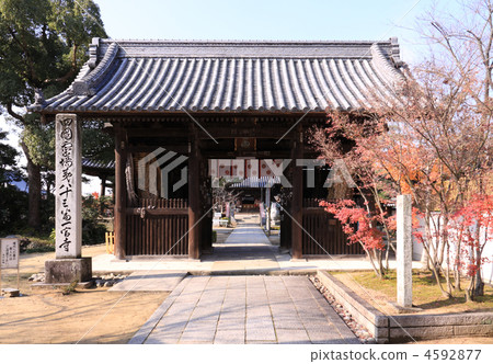 Shikoku Shrine Plant No. 83 Buddhist temple "Ichinomi Temple" Niimon gate Shikoku Shrine Plant No. 83 Buddhist temple "Ichinomi Temple" Niimon gate 4592877