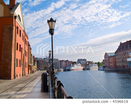 Embankment  of Molawa river, Gdansk 4596619