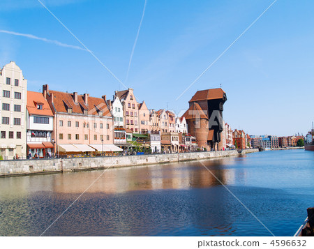 Embankment  of Molawa river, Gdansk 4596632