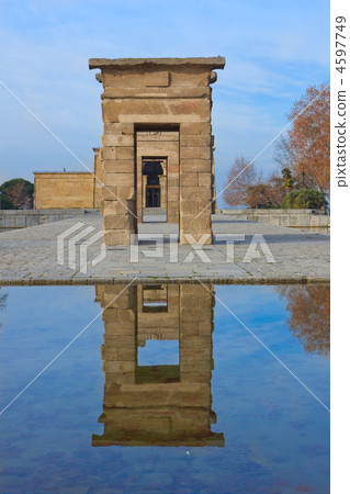 entrance in temple Debod, Madrid, Spain 4597749