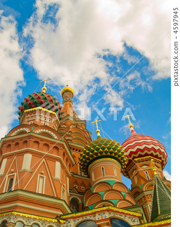 domes of Basil th Blessed, Moscow, Russia domes of Basil th Blessed, Moscow, Russia 4597945