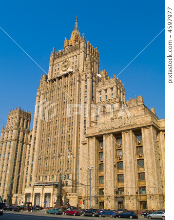 building of ministry of internal affairs, Moscow, Russia 4597977