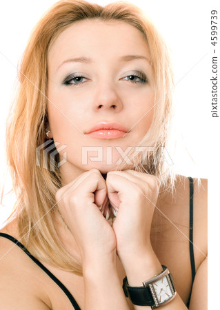 Closeup portrait of a pretty young blonde Closeup portrait of a pretty young blonde 4599739