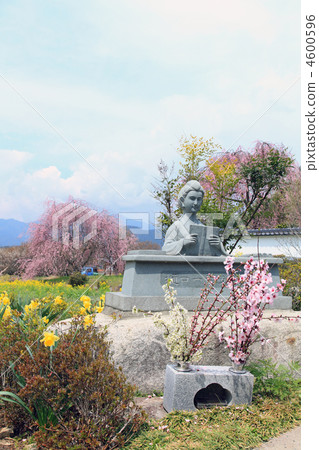 Higuchi Ichiyo's literary monument Vertical Higuchi Ichiyo's literary monument Vertical 4600596