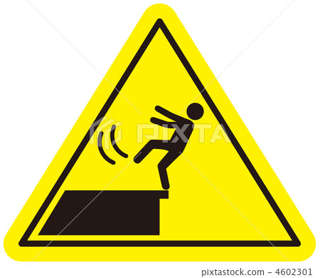 Falling attention A (triangle sign) - Falling attention A (triangle sign) - 4602301