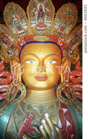 Tixe·印度拉達克地區的Gompa房間菩薩雕象 Tixe·印度拉達克地區的Gompa房間菩薩雕象 4602685
