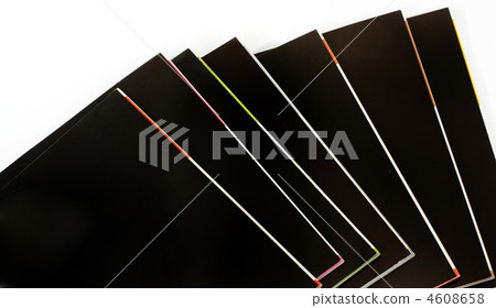 Stack of black magazines 4608658