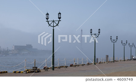 Kushiro port of fog 4609749