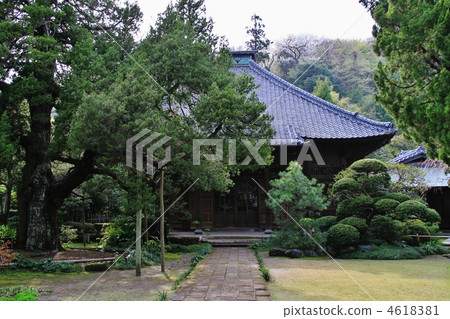 鎌倉和Shobukuji的山門 4618381