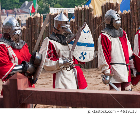 Three medieval knights 4619133