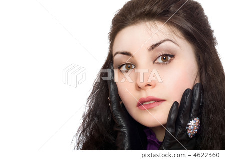 Closeup portrait of beautiful young woman Closeup portrait of beautiful young woman 4622360