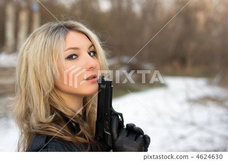 Hot girl against the snow Hot girl against the snow 4624630