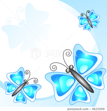Spring background with butterflies - Stock Illustration [4625099] - PIXTA